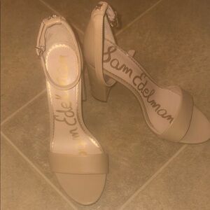 Sam Edelman Cream Stiletto Heels